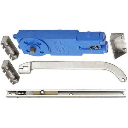 Jackson Aluminum Adjustable Spring Power Multi Size 90DegNo Hold Open Overhead Concealed Closer W/ U-Offset 21201U62819